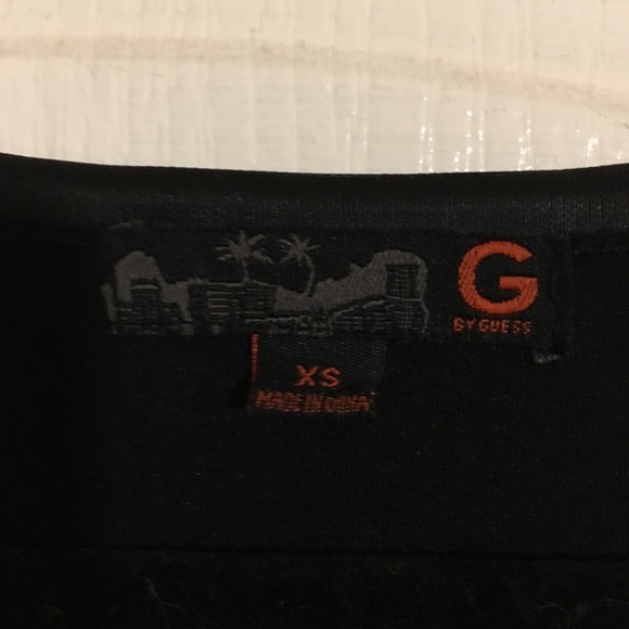 G by Guess Black Leather Zip Up Dress - Picture 3 of 4